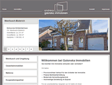 Tablet Screenshot of galonska-immobilien.de